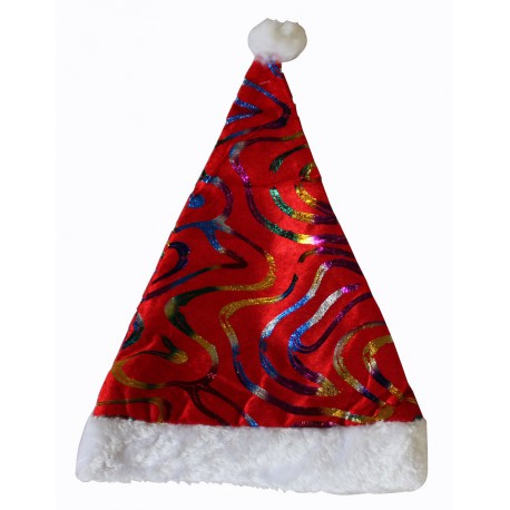 BONNET PERE NOEL ARC EN CIEL (x12)