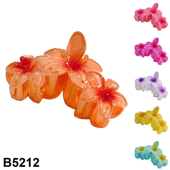 SACHET 12 PINCES BARETTES 3 FLEURS TIARES 
