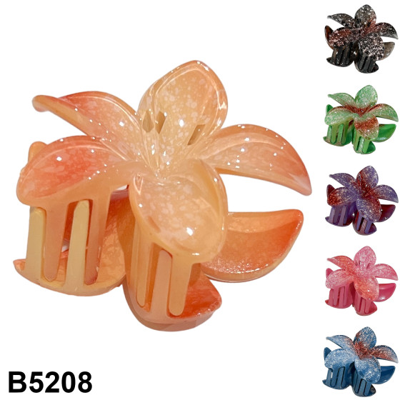 SACHET 12 PINCES FLEURS MOUCHETES 6COLORS