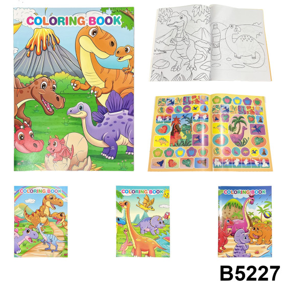 LIVRE A COLORIAGE 24 PAGES 4 MODELS ANIMAUX C360