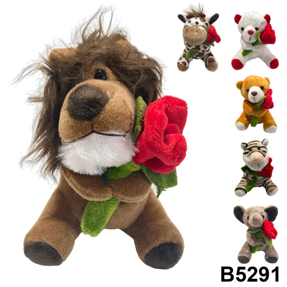 SACHET DE 12 PELUCHES ROSE 6 MODEL