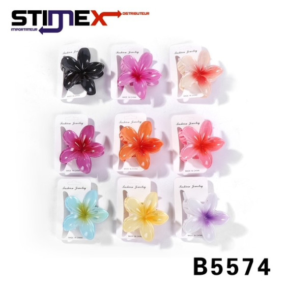 LOT 12 PINCES ORCHIDEES COULEUR SIMPLE