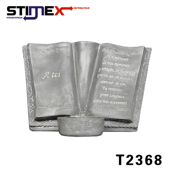 LIVRE OUVERT GRIS MESSAGE...