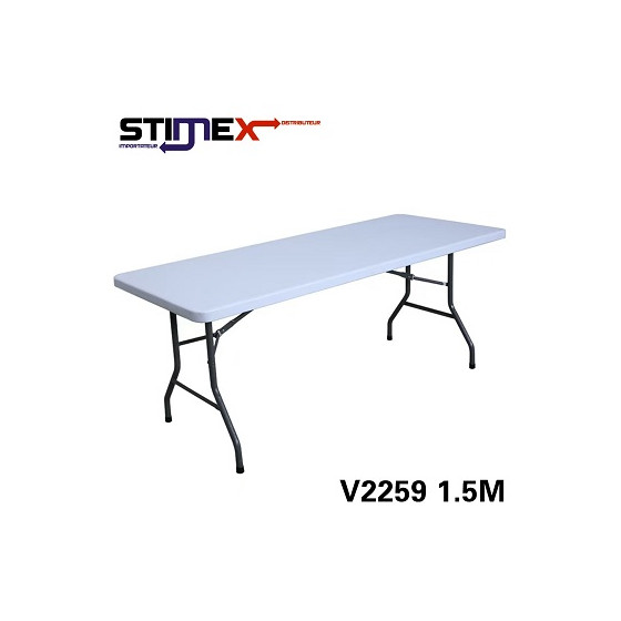 TABLE PLAST FIXE 1,5M