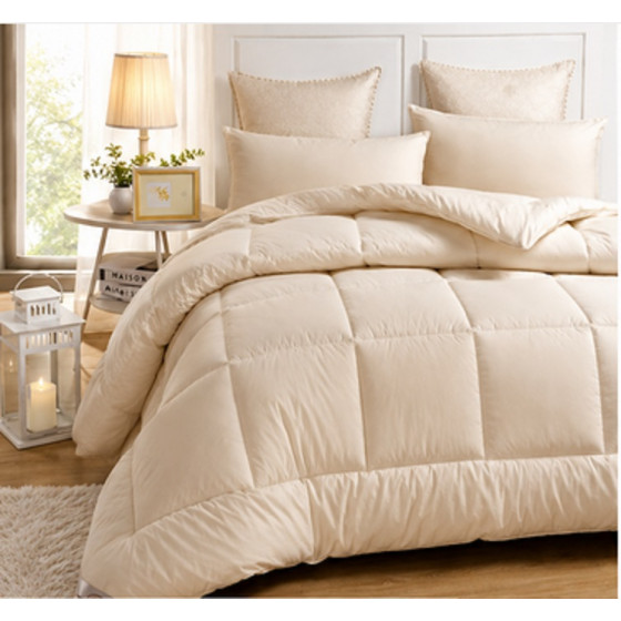 COUETTE UNI  BLANCH BEIGE...