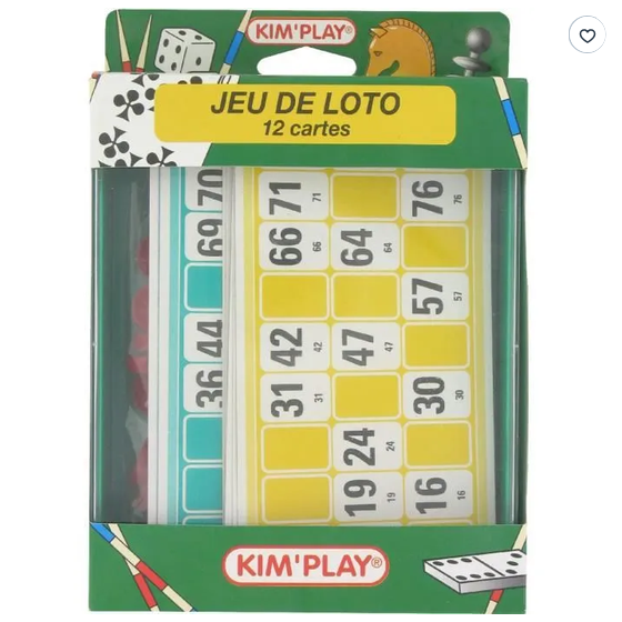 JEU VOYAGE LOTO 12 CARTES