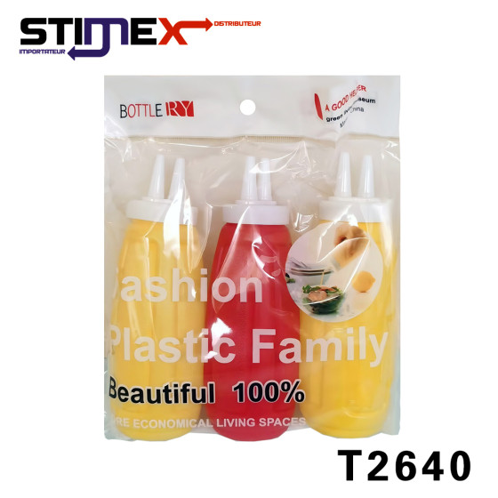 SET DE 3 POT A SAUCE BLISTER