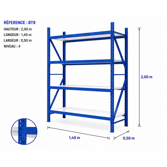 ETAGERE BLEU 4...