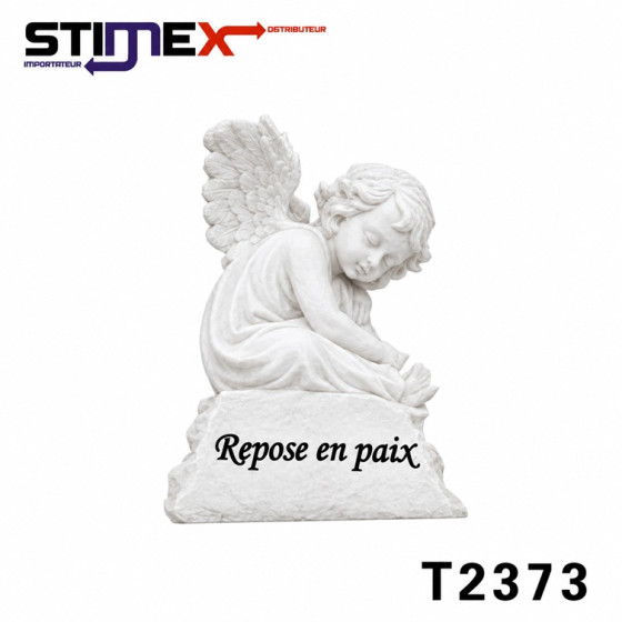 ANGE NOIR PENSIF REPOSE EN...