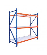 ETAGERE L200XW60XH200 (2 POTEAU + PLATEAUX (x8) + BARRE BLEU (x8)