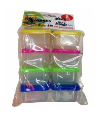 SET 8 MINI CONTAINER PLAST...