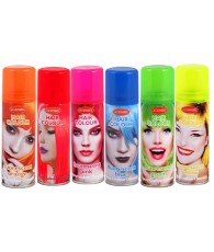 PRES 24 BOMBES CHEVEUX LAQUE FLUO  6COL 125ML