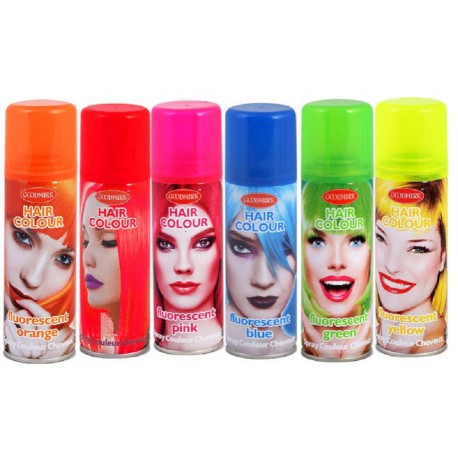 PRES 24 BOMBES CHEVEUX LAQUE FLUO  6COL 125ML