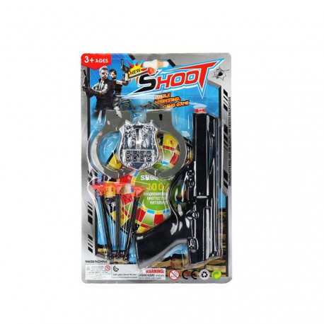 PISTOLET GUN MENOTTES 29CM