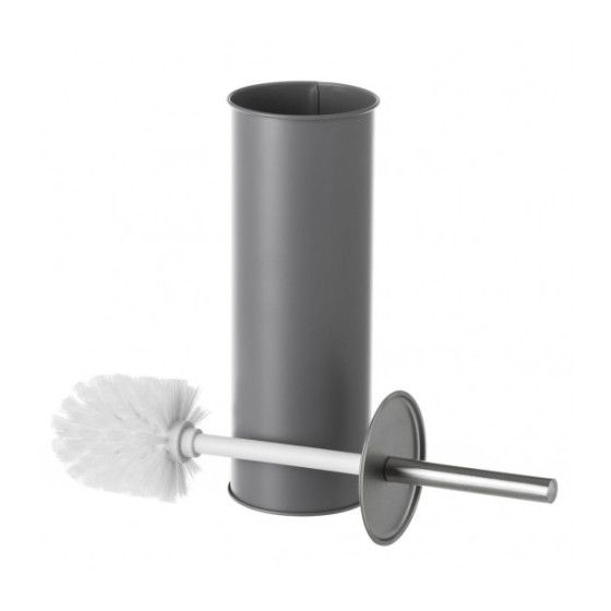 BROSSE WC ROND GRIS